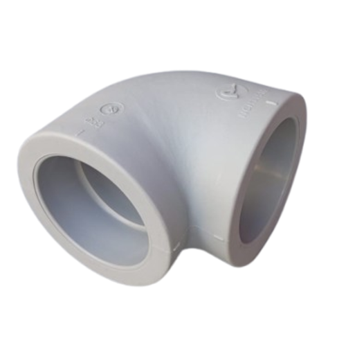 Codo polipropileno 63mm termofusión - Image 3