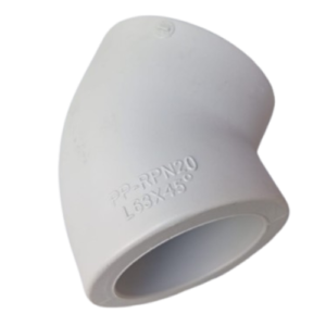 Semicodo polipropileno 63mm termofusión